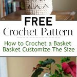 How to Crochet a Basket Crochet Basket Pattern Customize The Size