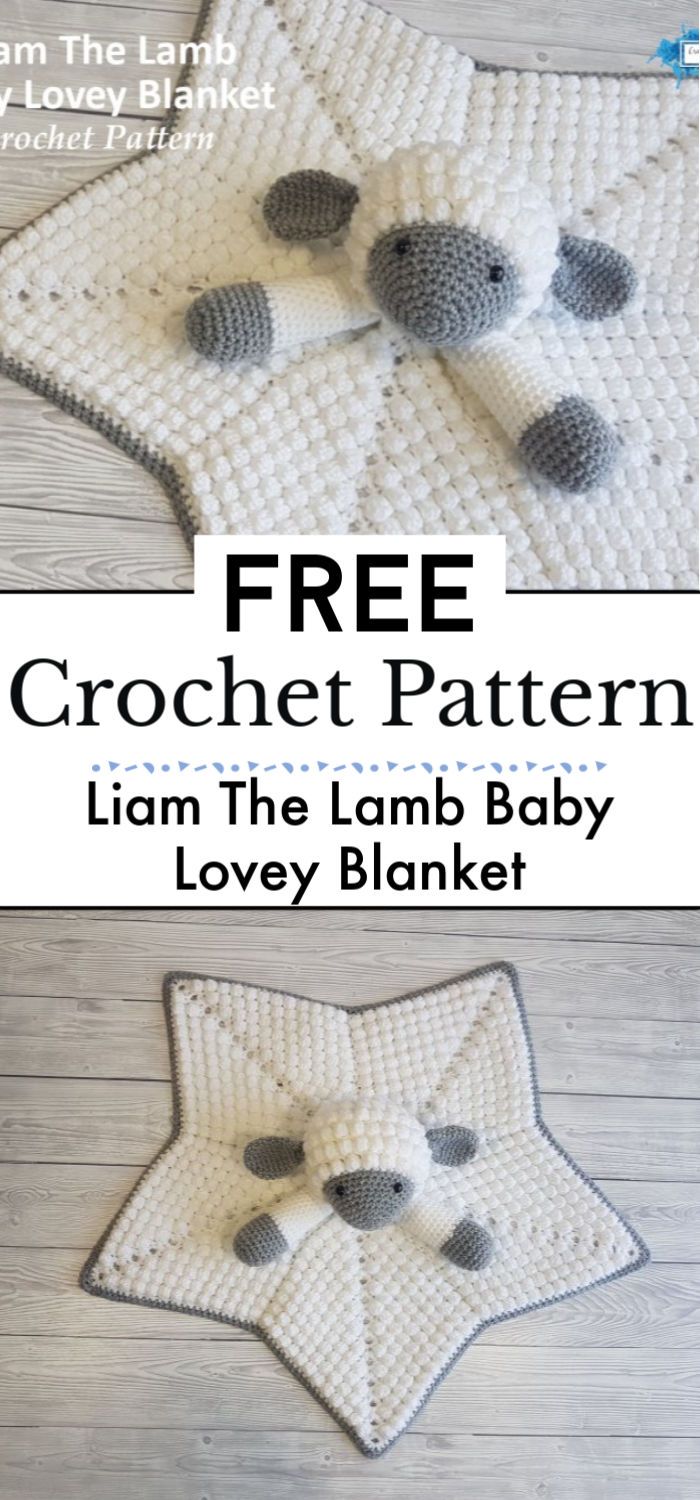 Liam The Lamb Baby Lovey Blanket