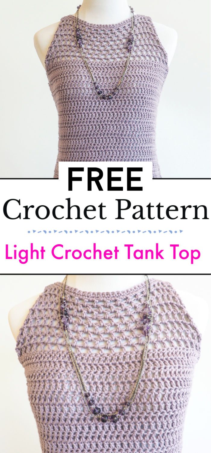Light Crochet Tank Top Pattern