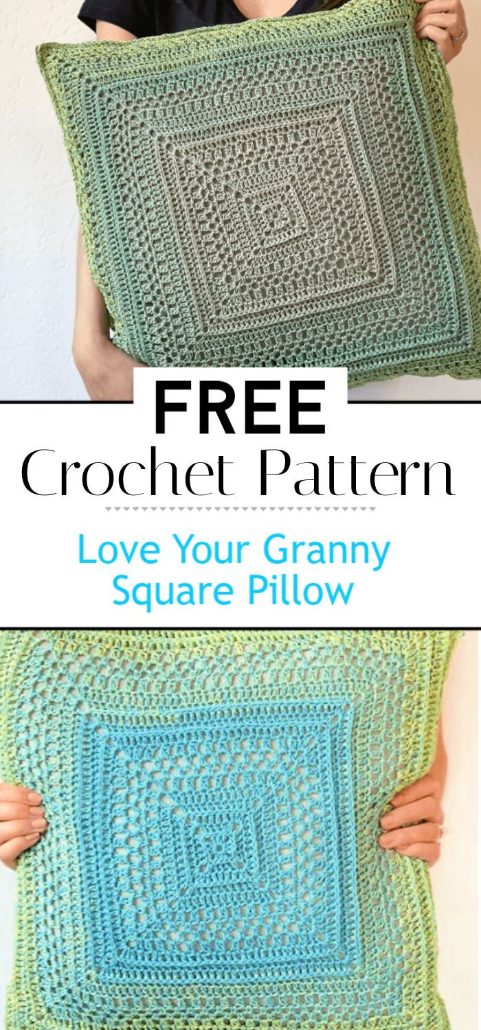 Love Your Granny Square Pillow