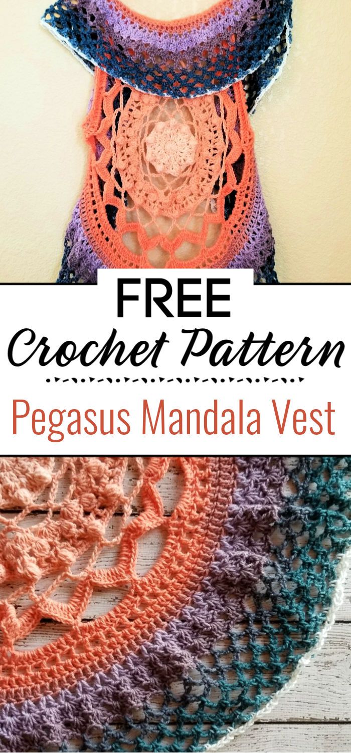 Pegasus Mandala Crochet Vest Pattern