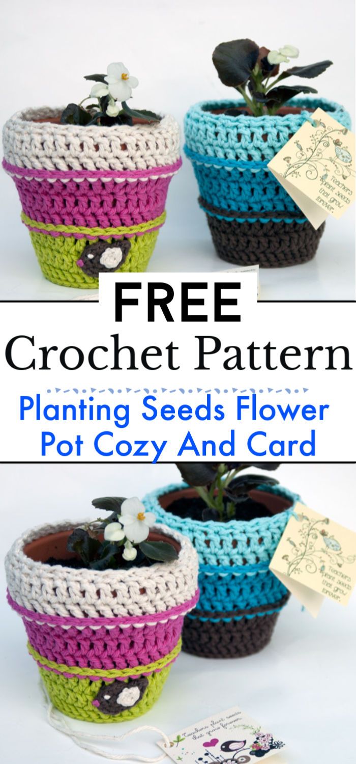 Planting Seeds Flower Pot Cozy And Card