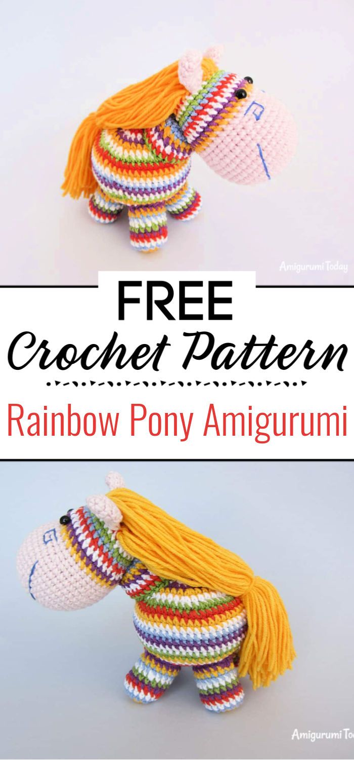 Rainbow Pony Amigurumi Pattern