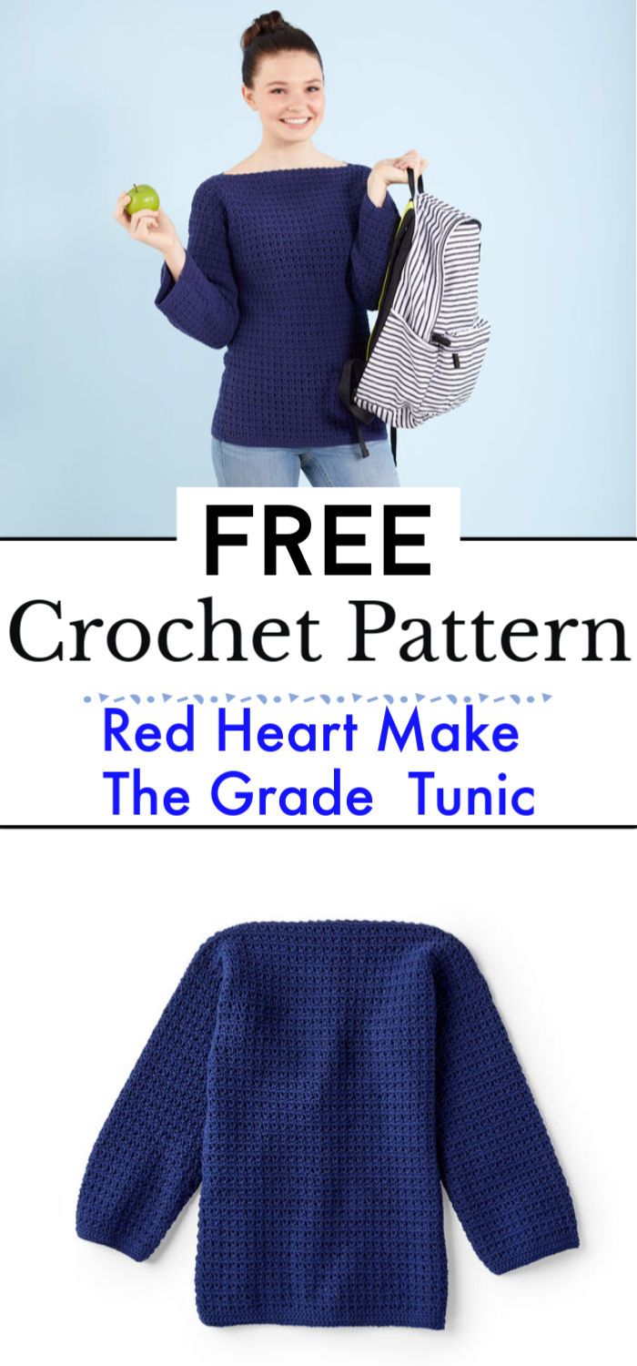 Red Heart Make The Grade Crochet Tunic