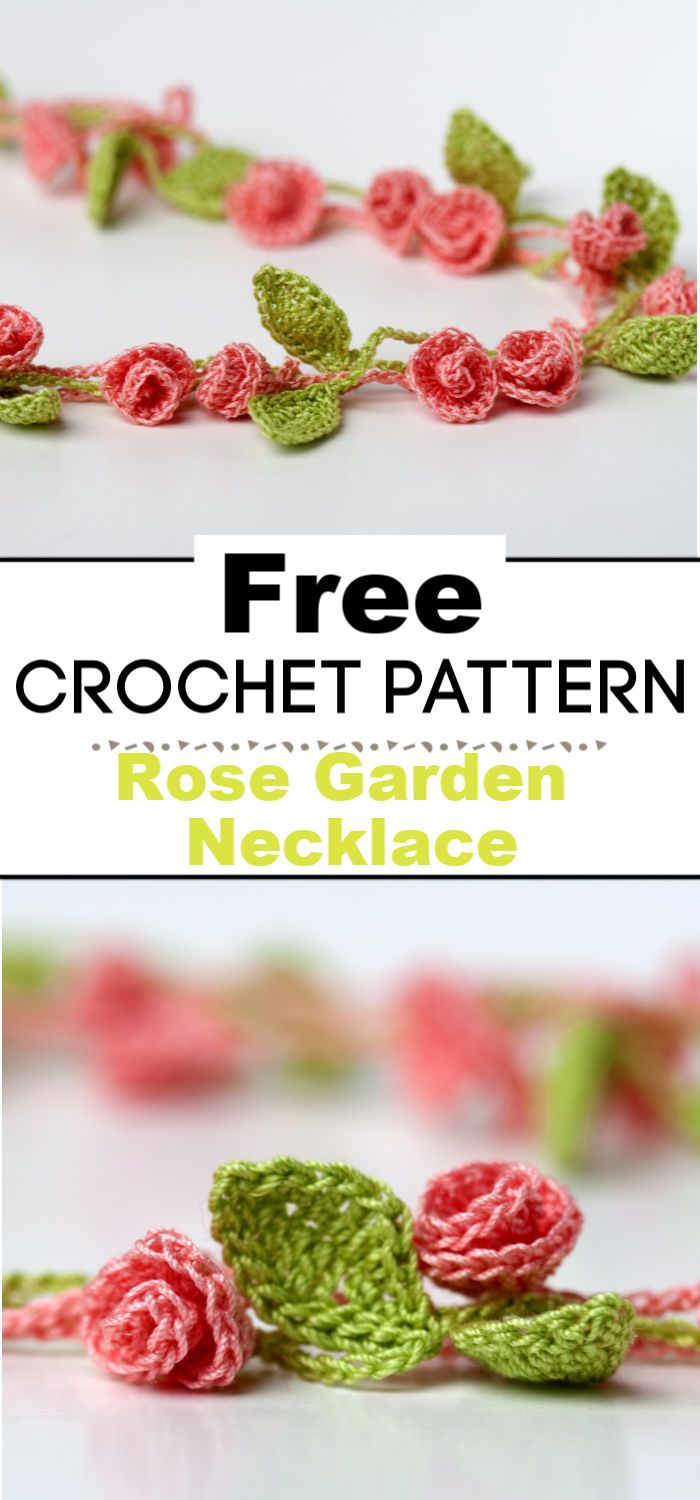 Rose Garden Crochet Necklace