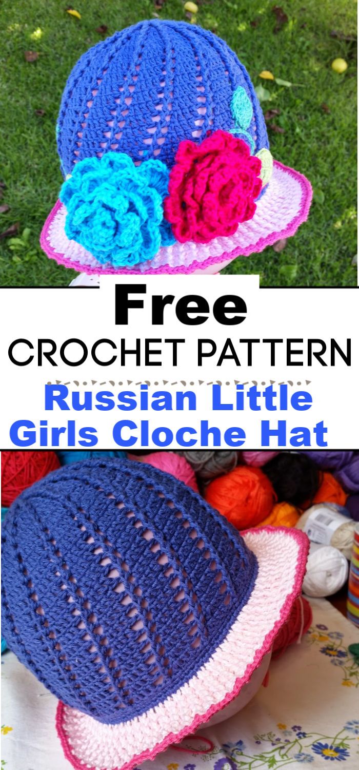 Russian Little Girls Cloche Hat Pattern