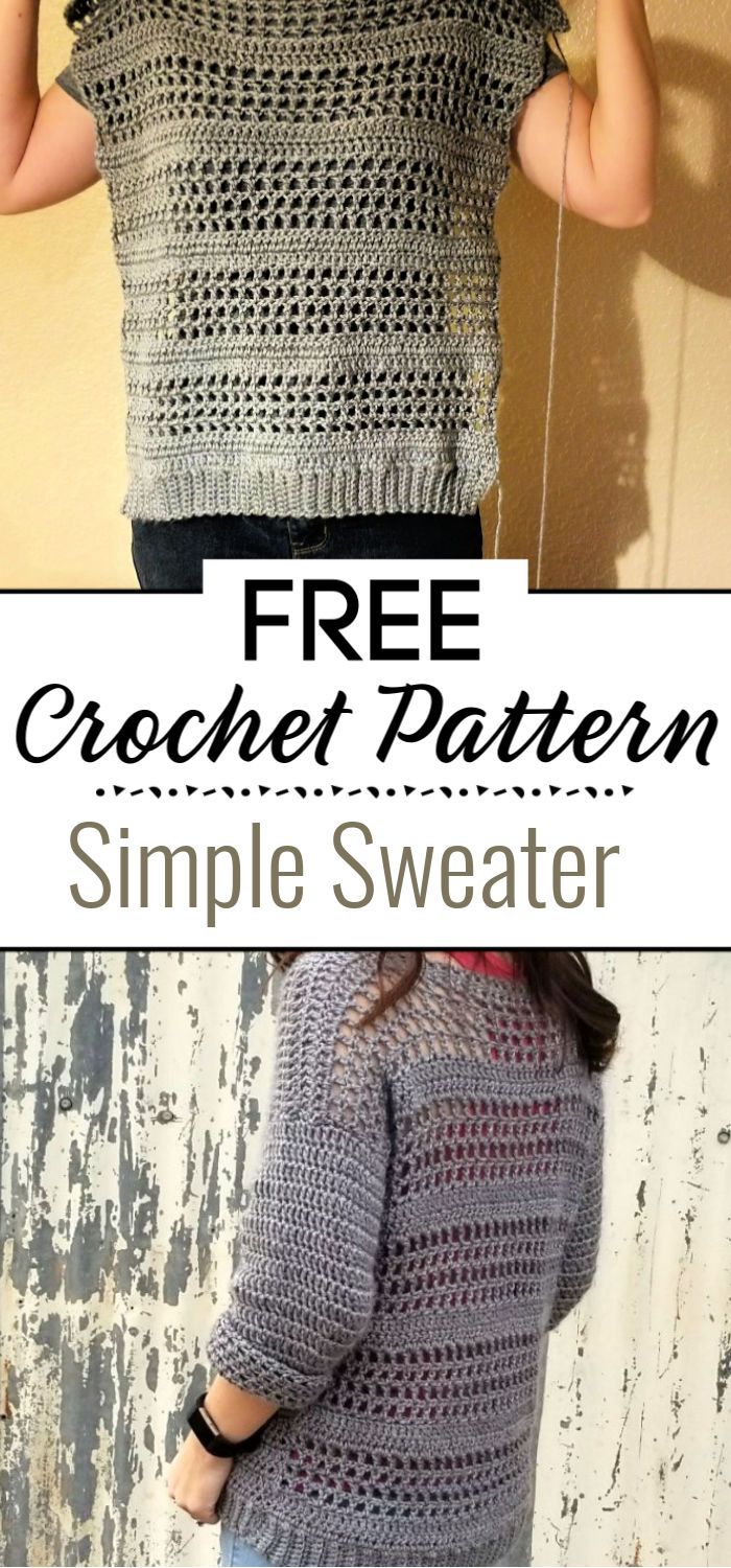 Simple Crochet Sweater Pattern