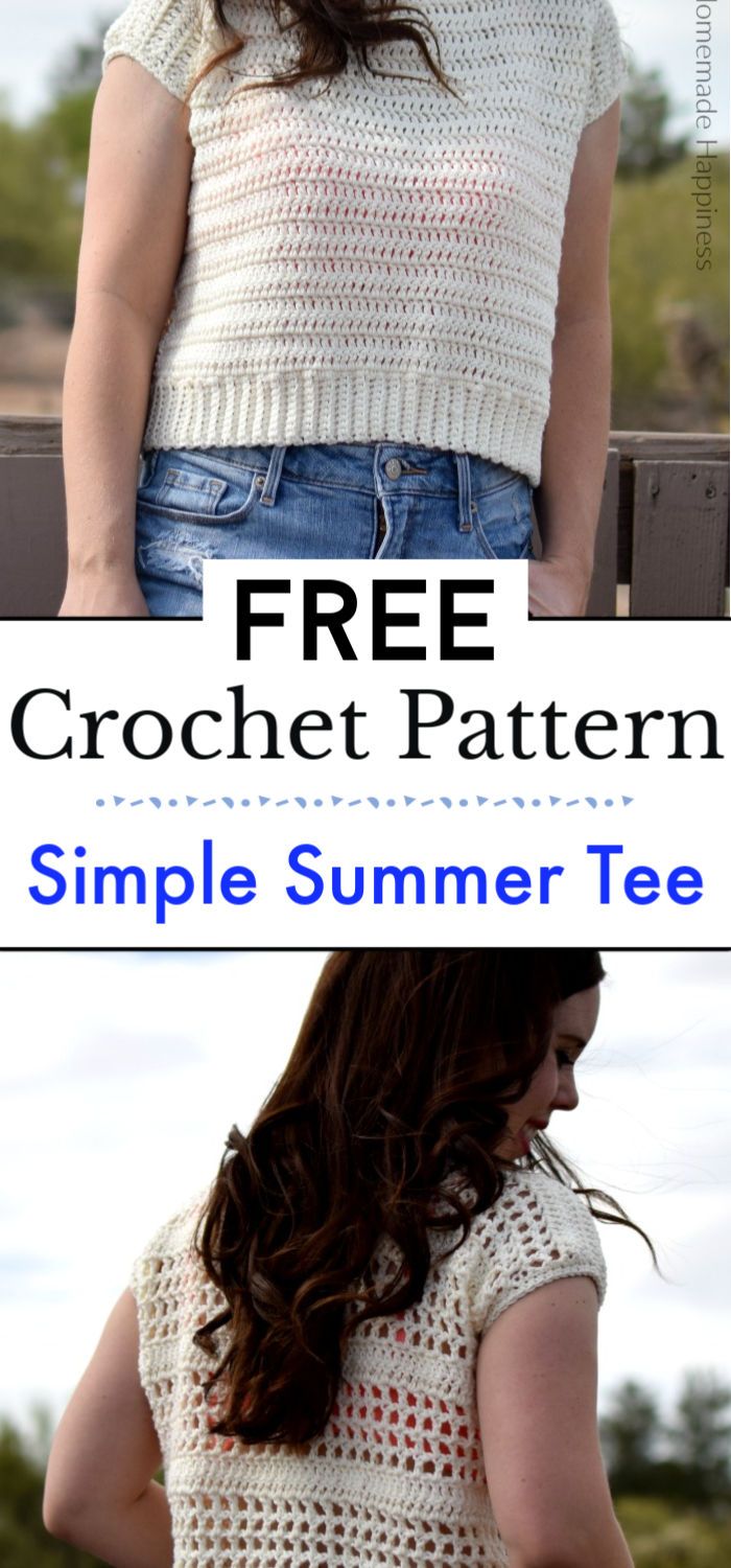 Simple Summer Tee Crochet Pattern