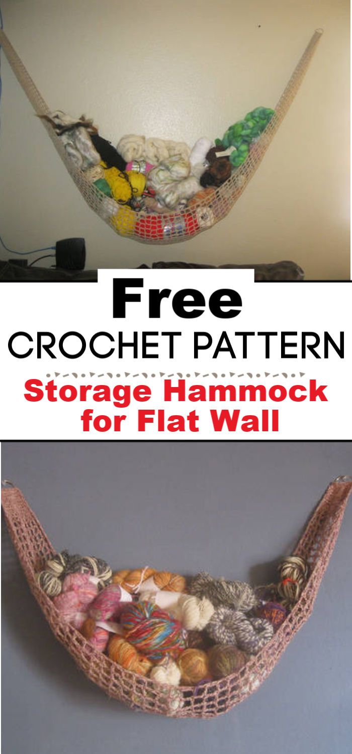 Storage Hammock for Flat Wall
