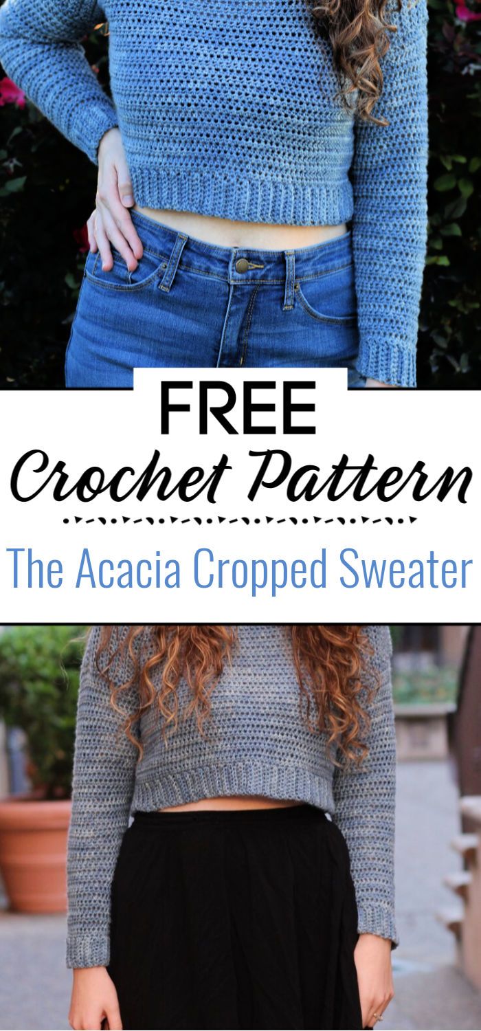The Acacia Cropped Sweater Free Crochet Pattern