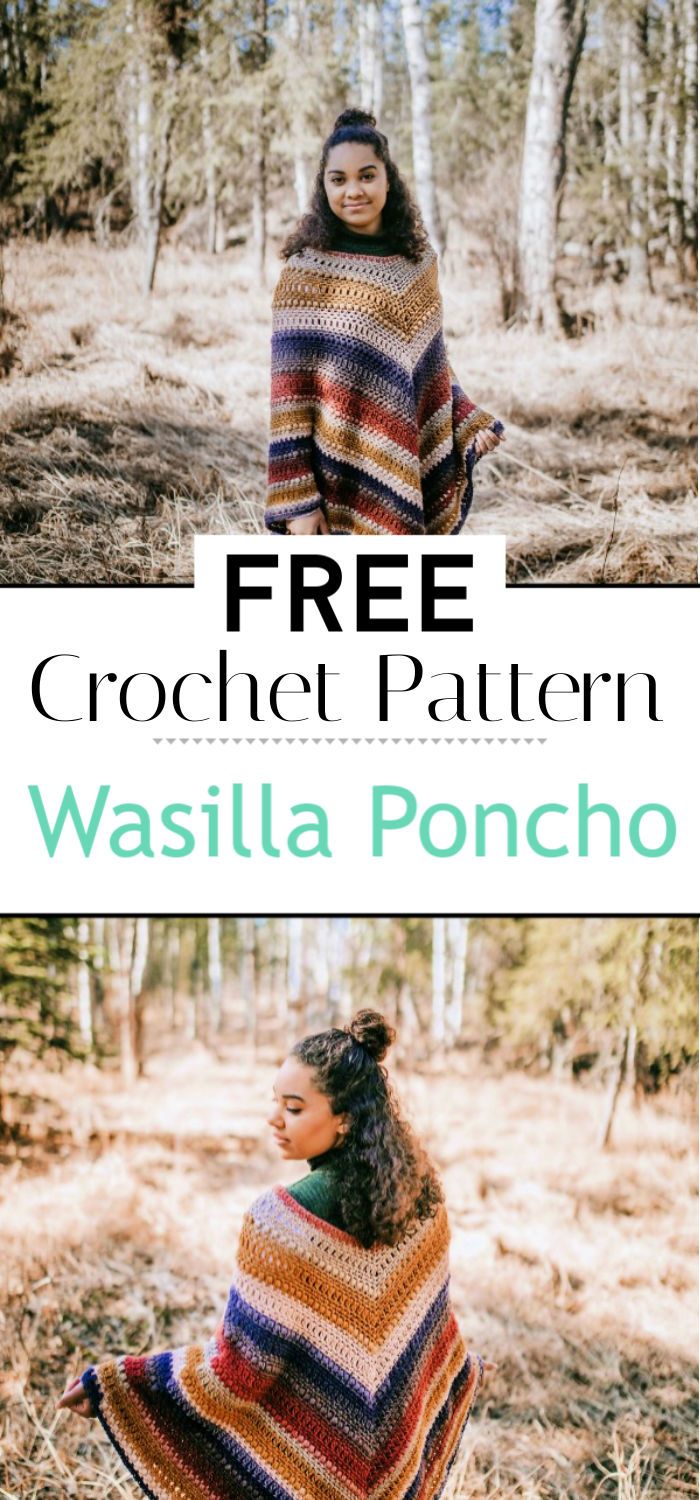 Wasilla Poncho Free Crochet Poncho Pattern
