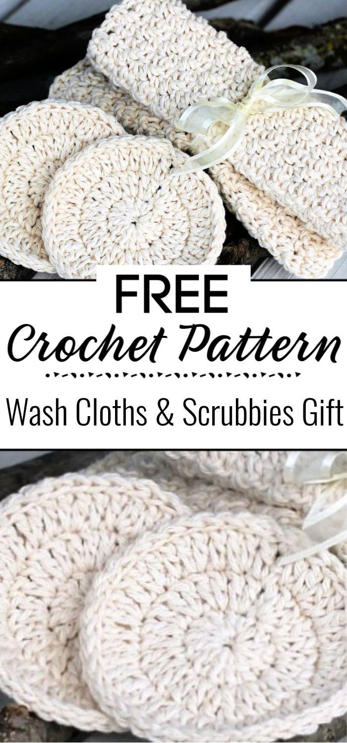 5.Crochet Wash Cloths Scrubbies Gift 1