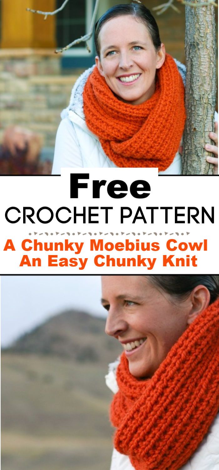 A Chunky Moebius Cowl An Easy Chunky Knit Free Pattern