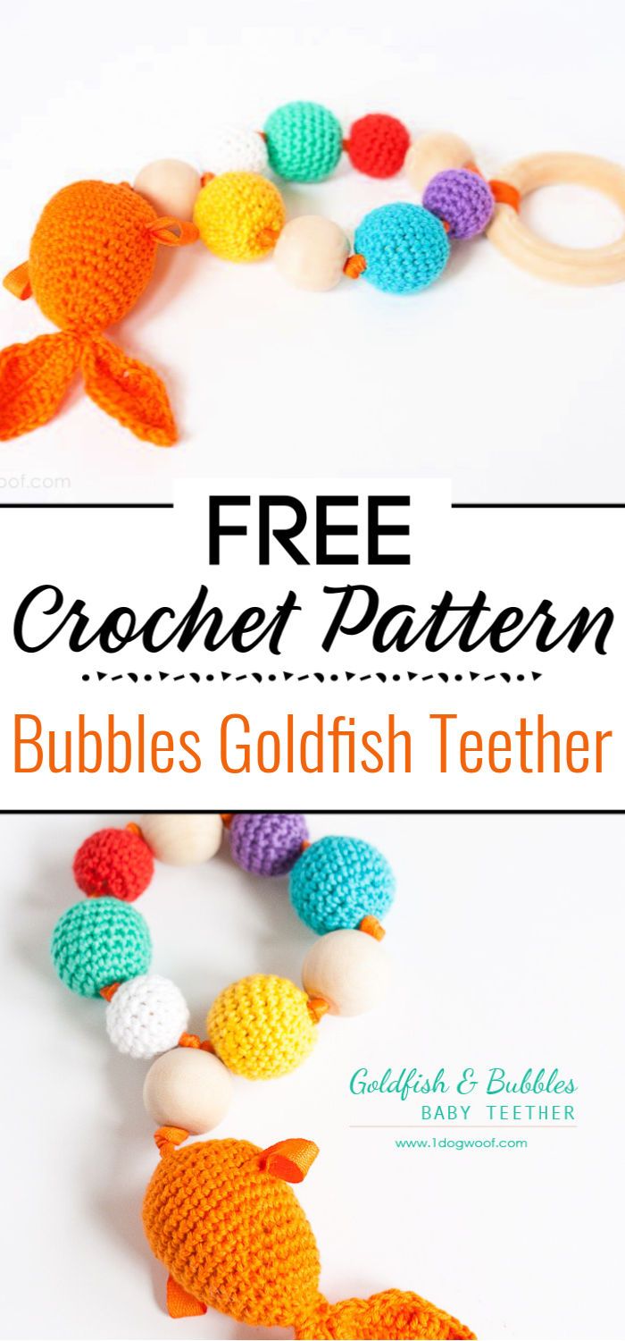 Bubbles Goldfish Teether Crochet Pattern