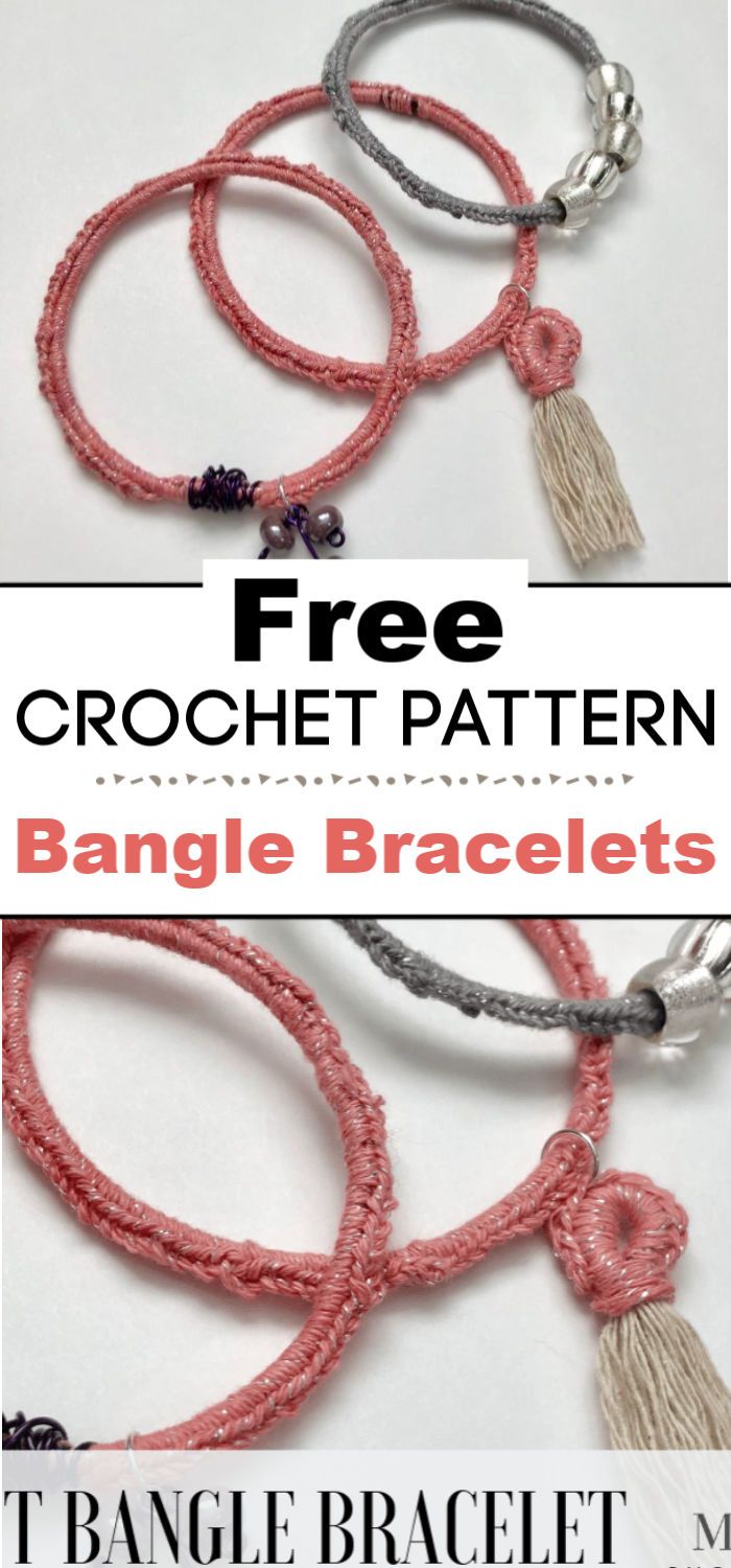 Crochet Bangle Bracelets