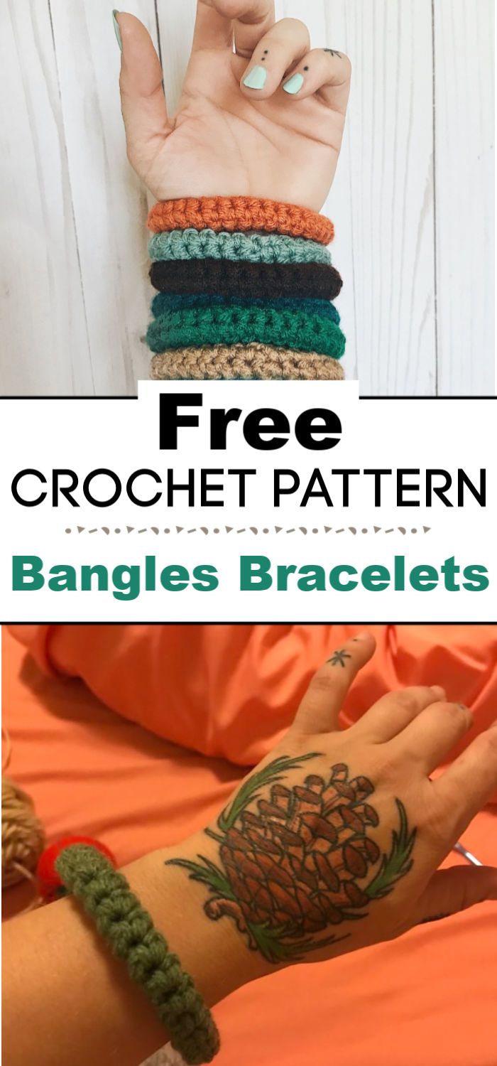 Crochet Bangles Bracelets Pattern