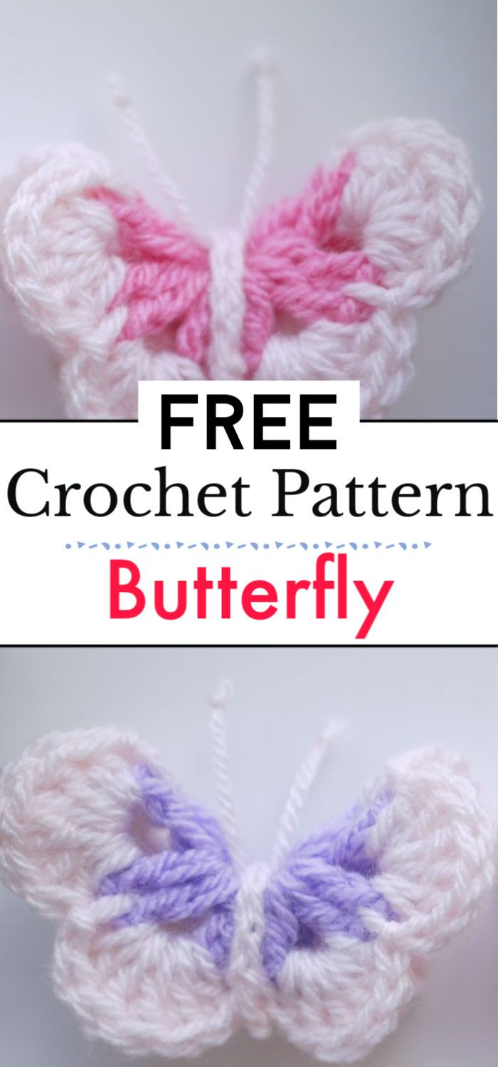Crochet Butterfly Pattern 1