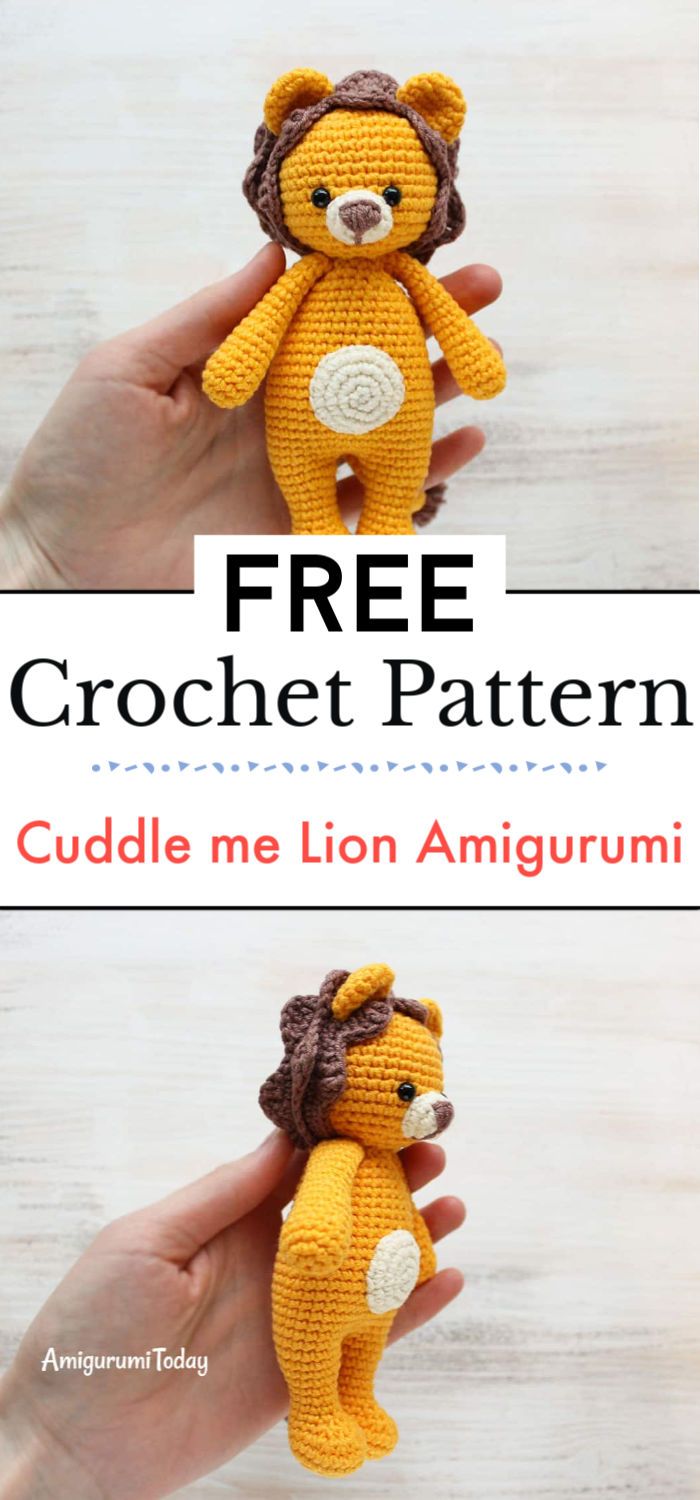Crochet Cuddle me Lion Amigurumi Pattern