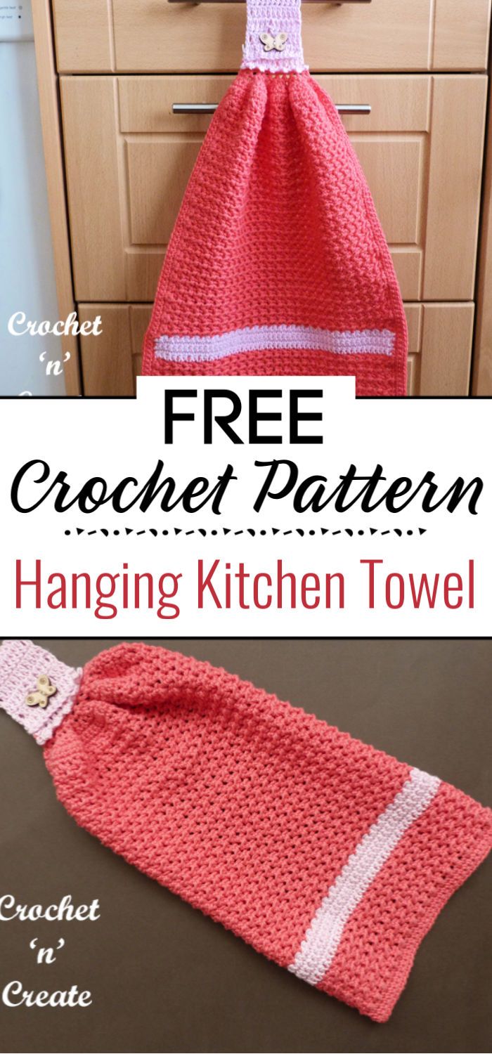 Crochet Hanging Kitchen Towel