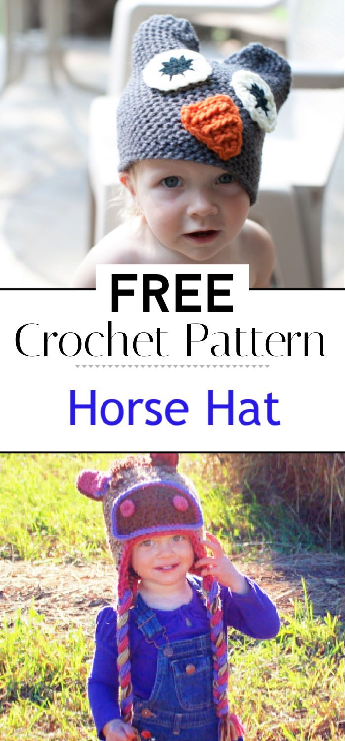 Free Pattern Horse Hat