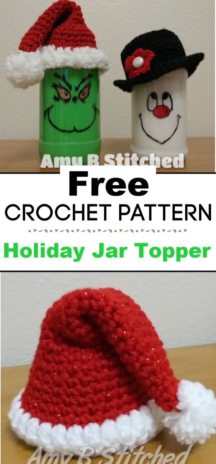 Holiday Jar Topper Crochet Patterns free