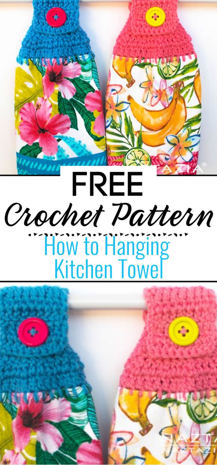 How to Crochet Hanging Kitchen Towel