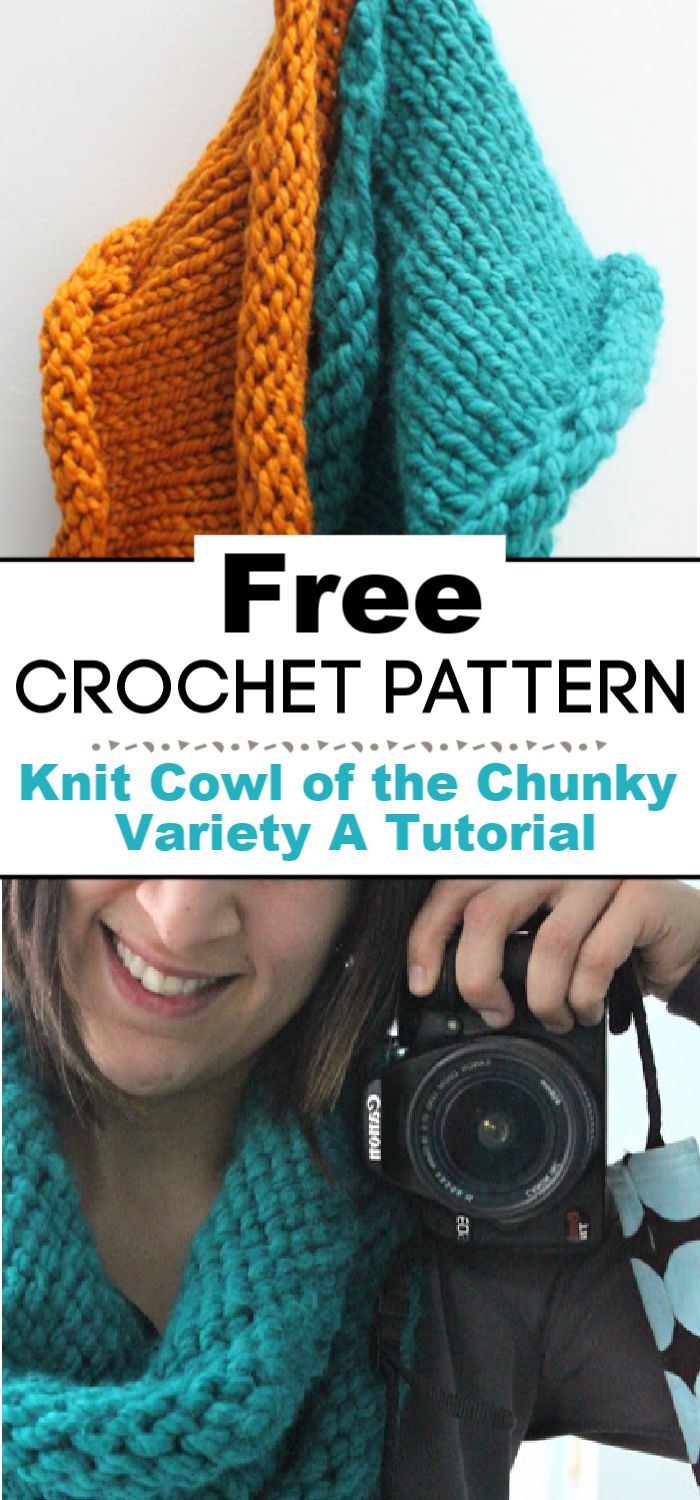 Knit Cowl of the Chunky Variety A Tutorial