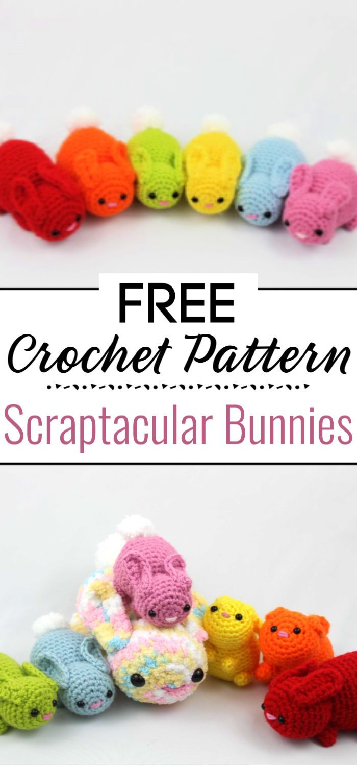 Scraptacular Bunnies Free Crochet Pattern