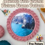 Adorable Free Crochet Picture Frame Pattern