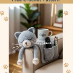 Amigurumi Cat Couch Remote Holder Free Crochet Pattern
