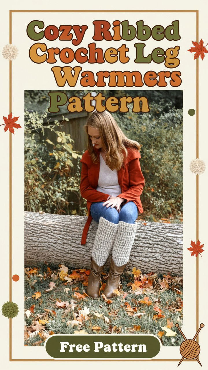 Cozy Ribbed Crochet Leg Warmers Pattern