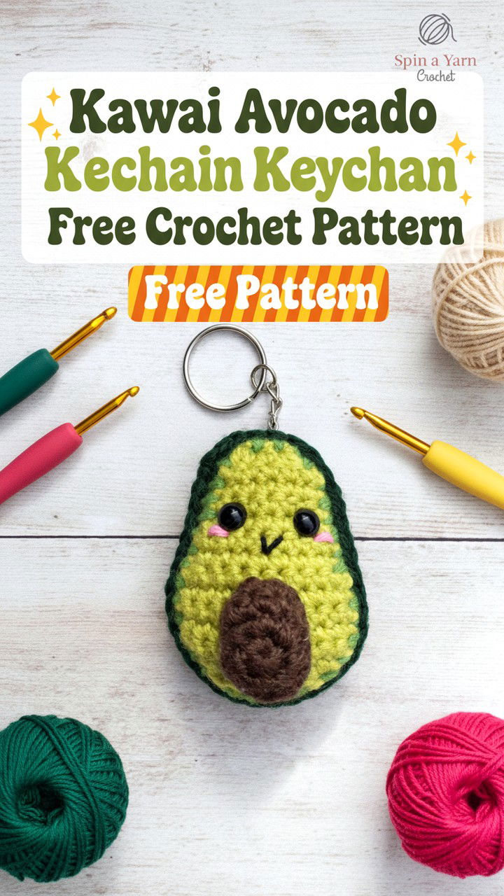 Creating Your Own Kawaii Avocado Crochet Keychain