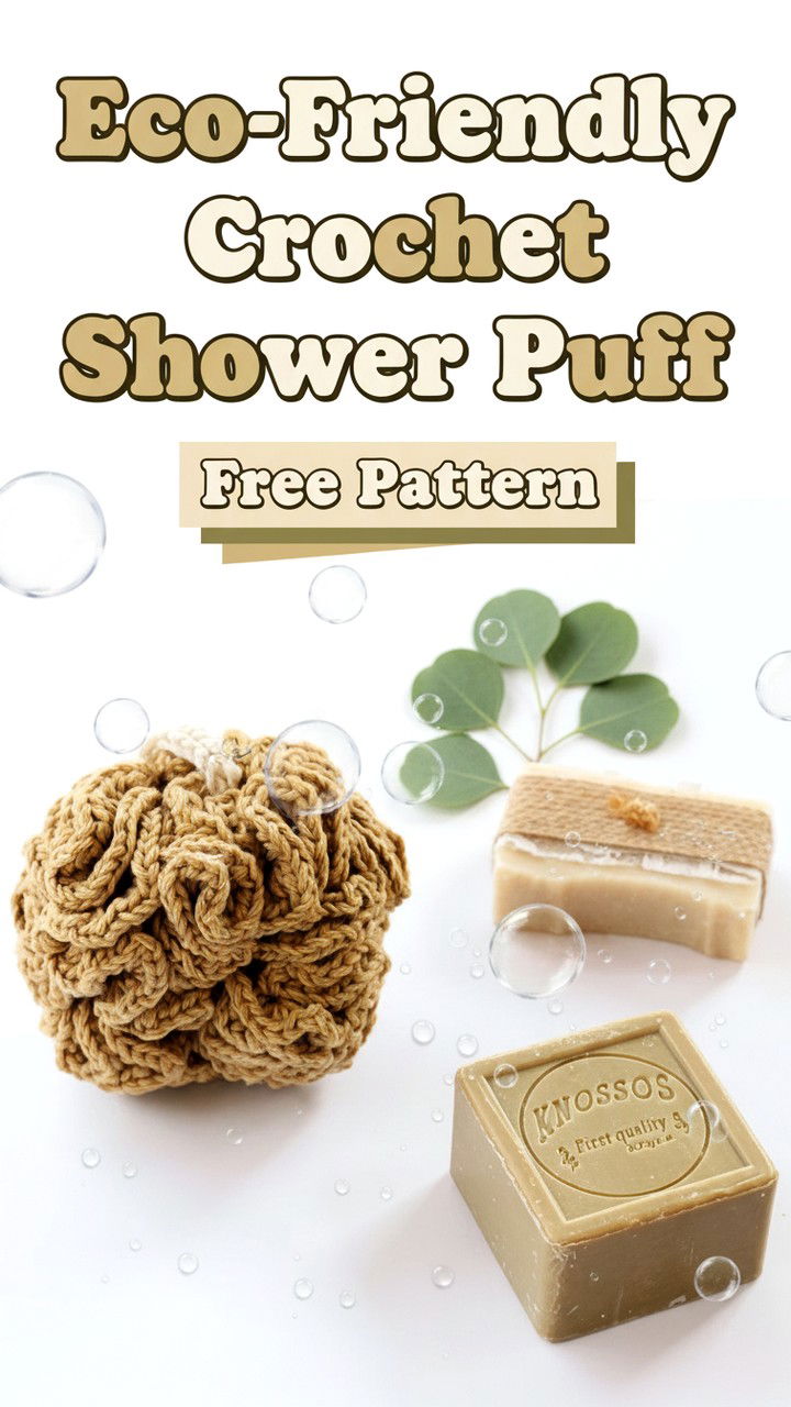 Eco Friendly Crochet Shower Puff Free Pattern