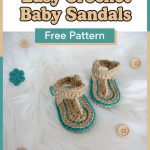 Simple DIY Easy Crochet Baby Sandals