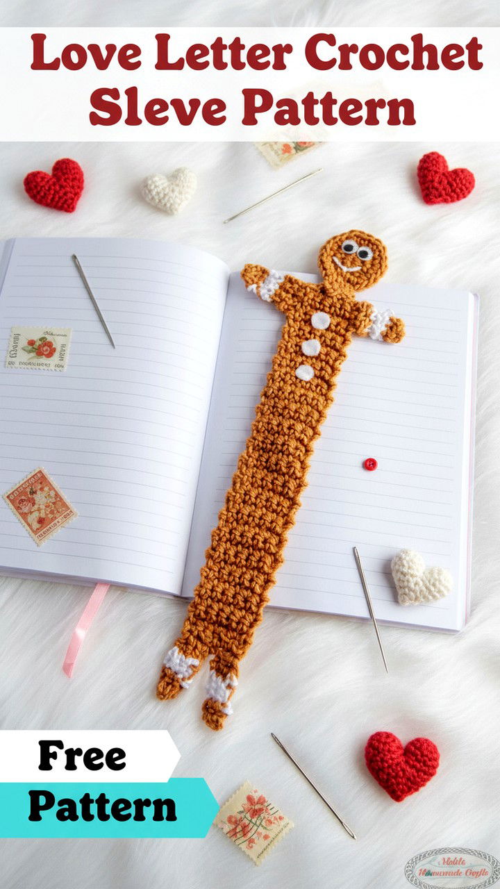 Whimsical Gingerbread Man Crochet Bookmark Pattern