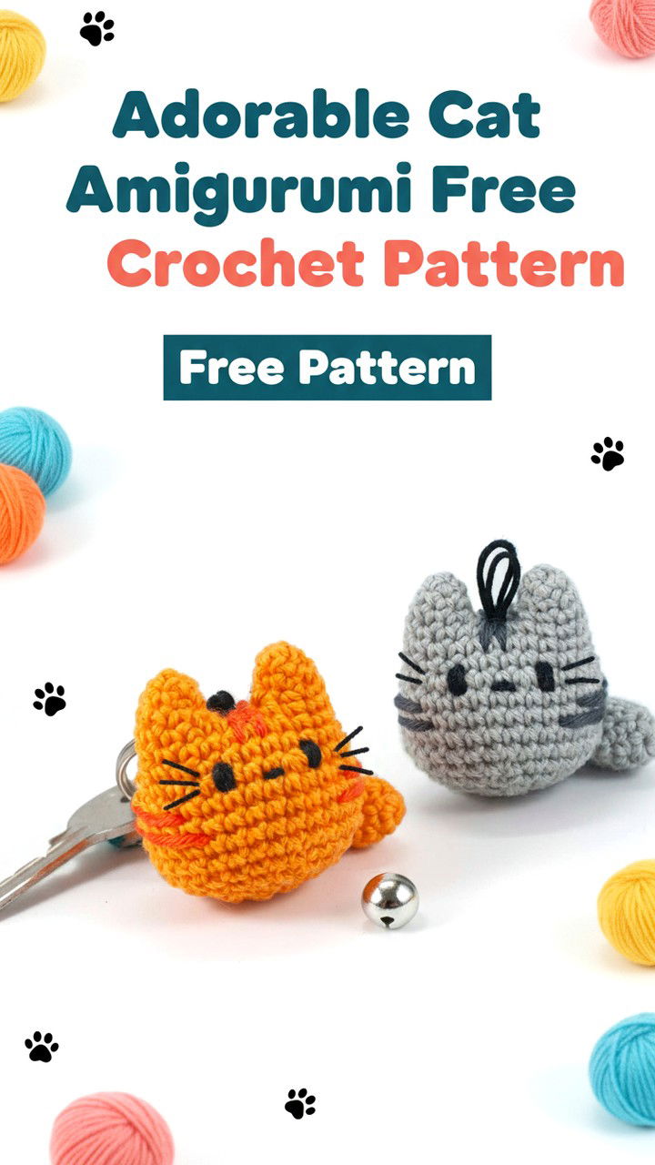 Adorable Beginner Cat Amigurumi Free Crochet Pattern
