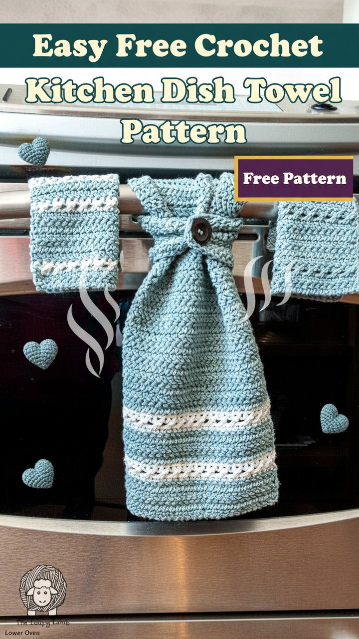 Free Easy Crochet Kitchen Dish Towel Pattern