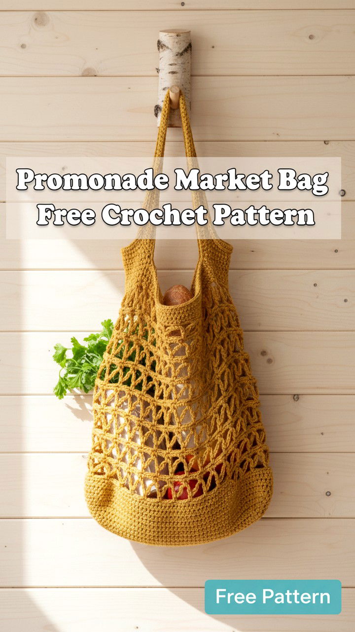 Promenade Market Bag Crochet Pattern