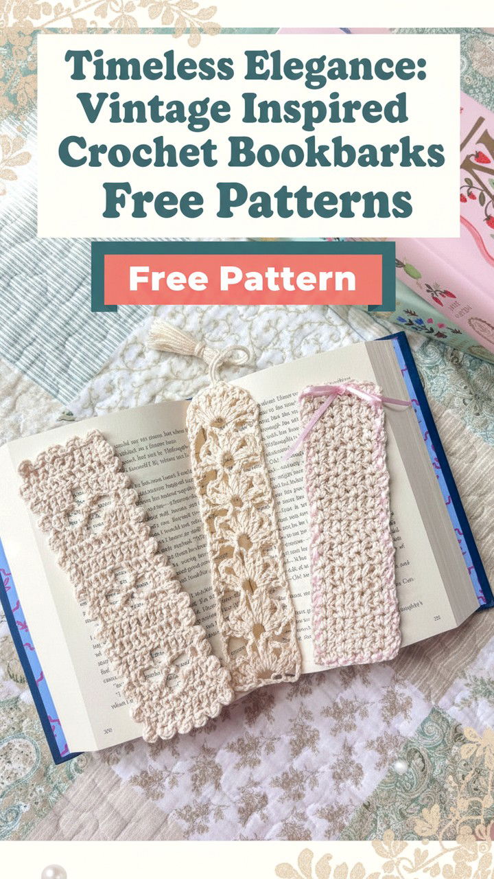 Elegance Vintage Inspired Crochet Bookmarks Free Patterns