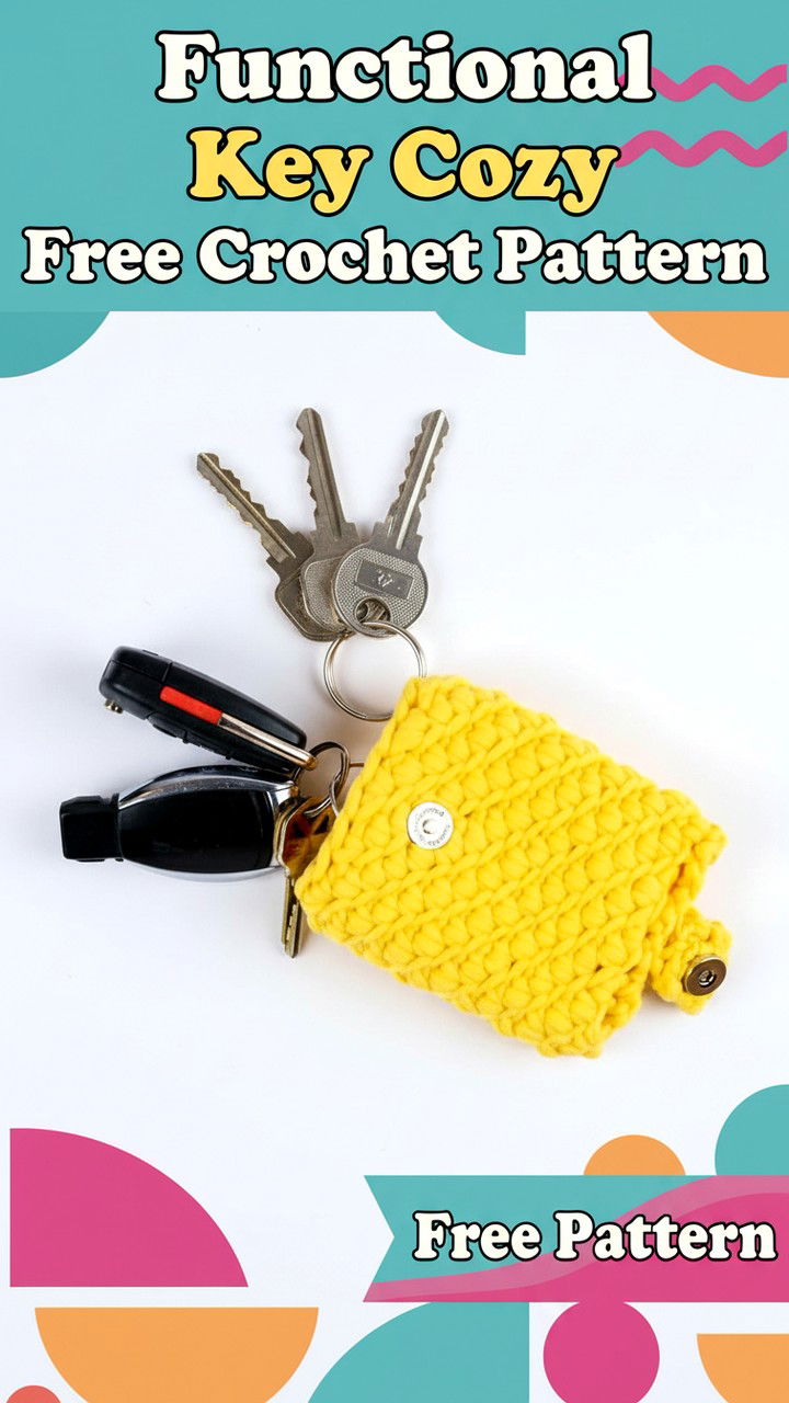 Functional Crochet Key Cozy Free Pattern