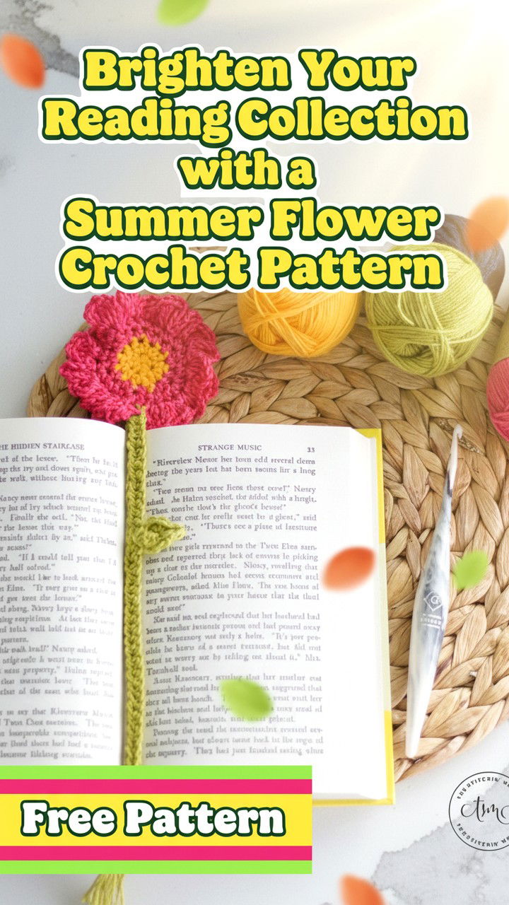 Brighten Your Reading Collection with a Summer Flower Crochet Pattern