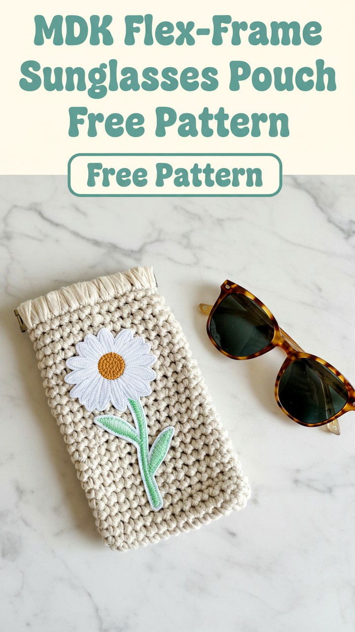 MDK Sunnies Pouch Free Crochet Pattern
