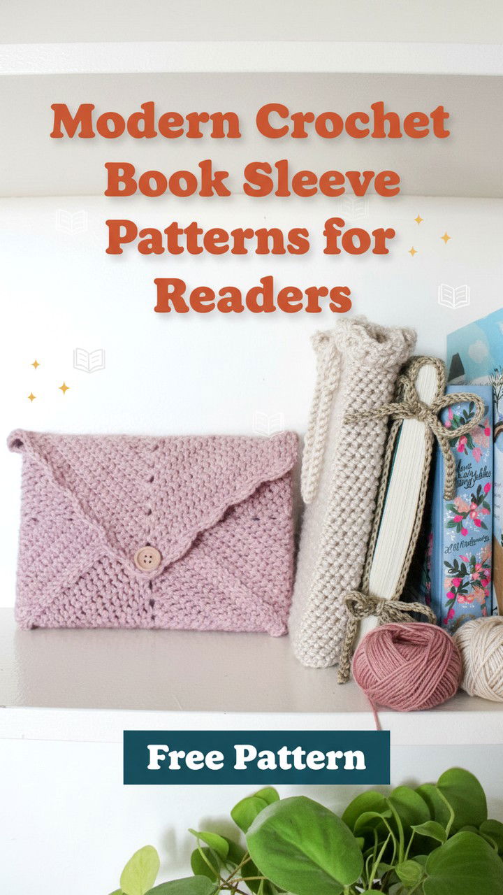 Modern Crochet Book Sleeve Patterns for Readers