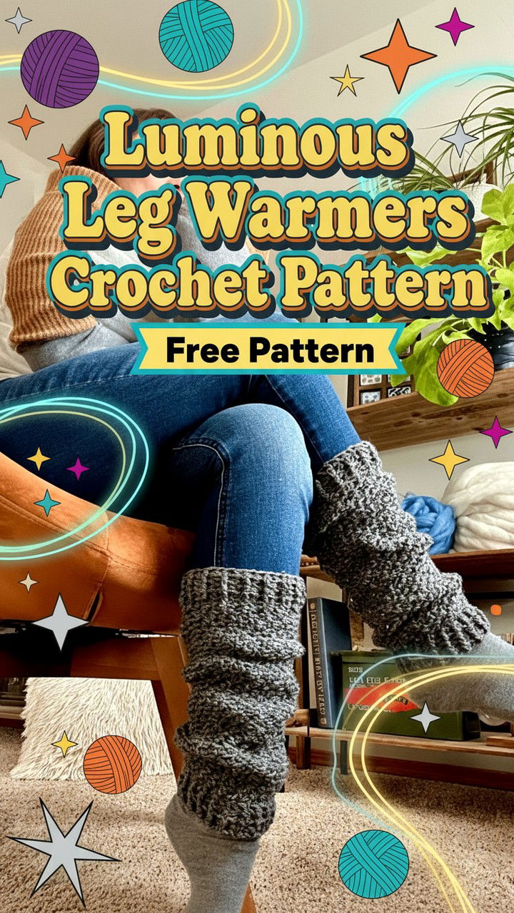 Luminous Leg Warmers Crochet Pattern