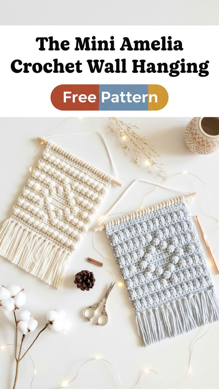 Creating Elegant Small Spaces with the Mini Amelia Crochet Wall Hanging