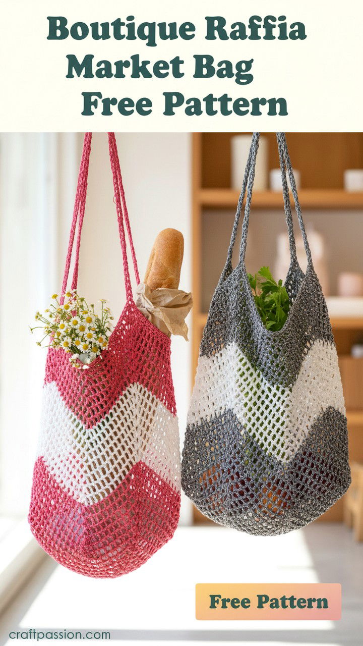 Crochet Filet Mesh Market Bag Pattern