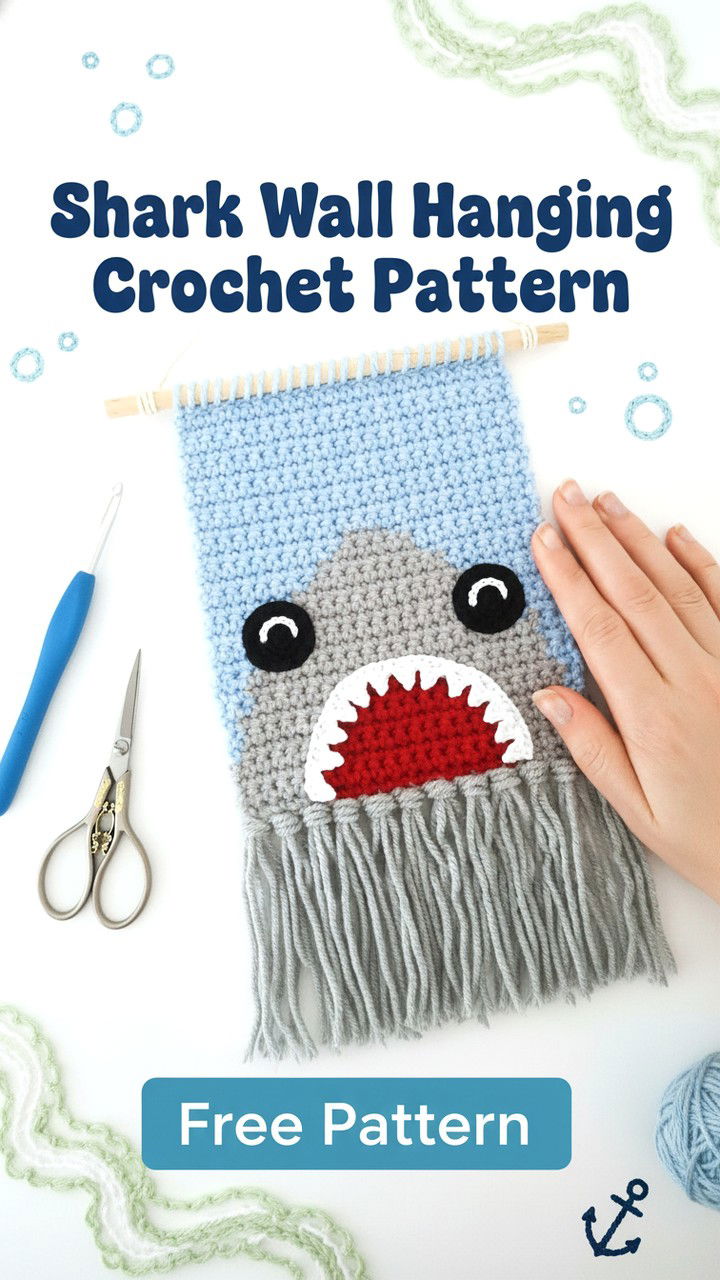 Creating a Shark Wall Hanging Crochet Pattern
