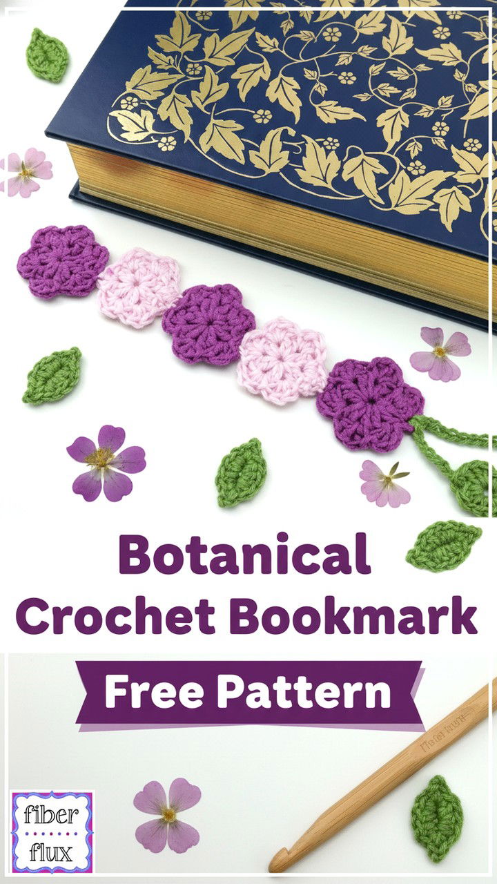 Inspiring Botanical Crochet Bookmark Design and Free Pattern