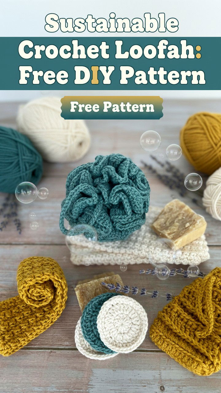 Sustainable Crochet Loofah Free DIY Pattern