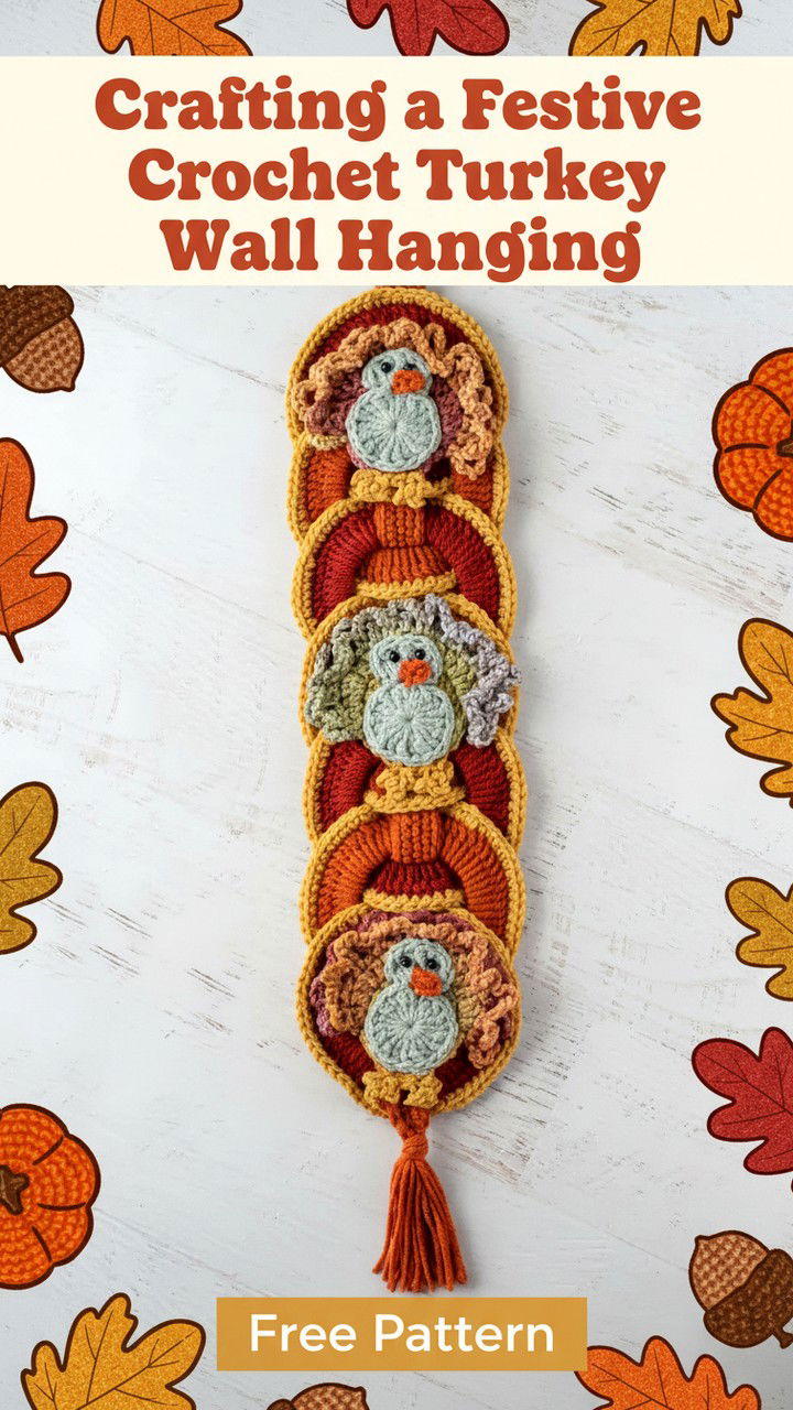 Crafting a Festive Crochet Turkey Wall Hanging